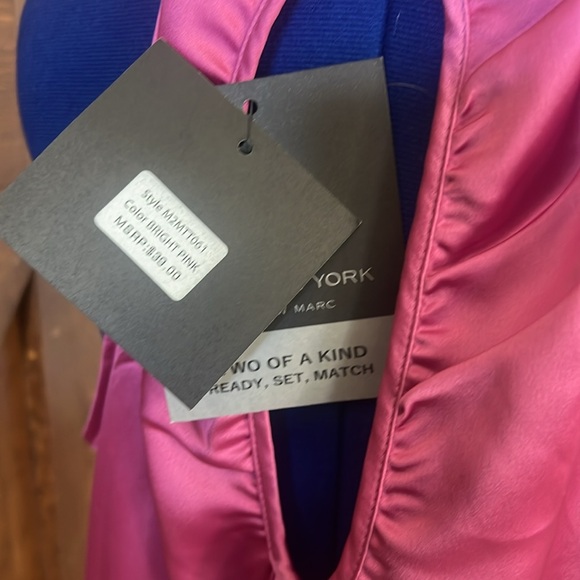 Hot pink satin top - Picture 7 of 8